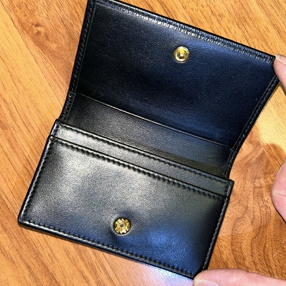 Authentic Prada Black Vitello Move Leather Card Case Wallet 1MC122 - Picture 7 of 13